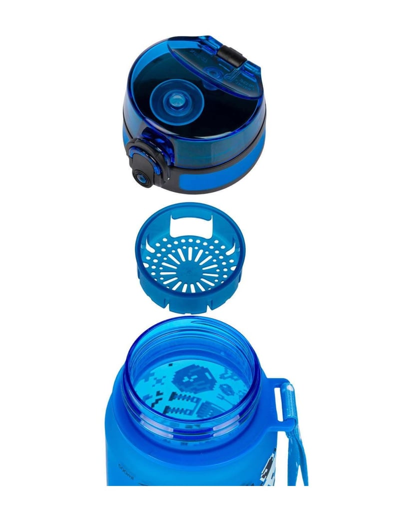 Baagl-Tritan-Trinkflasche-Space-Game,-500-ml-blau
