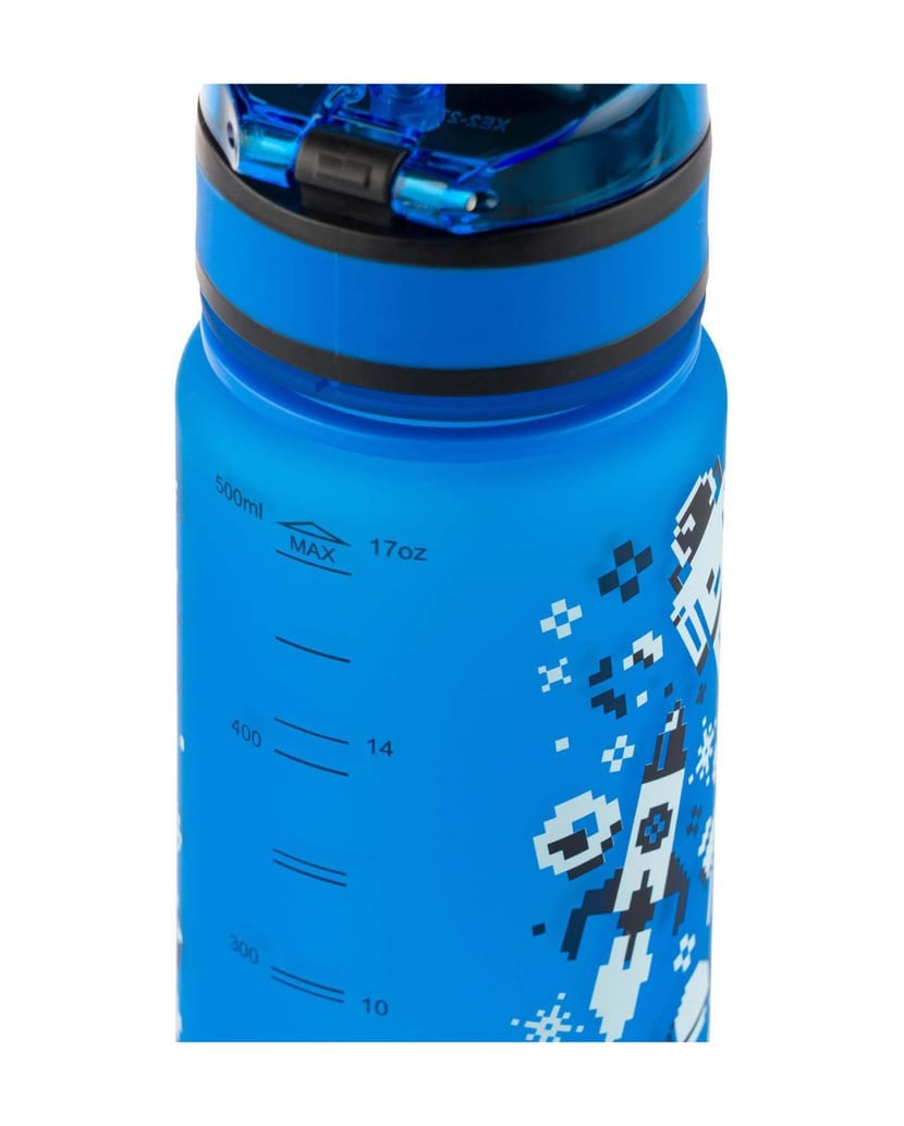 Baagl-Tritan-Trinkflasche-Space-Game,-500-ml-blau