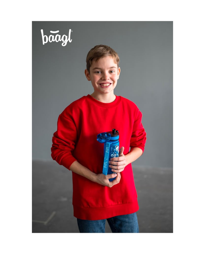 Baagl-Tritan-Trinkflasche-Space-Game,-500-ml-blau