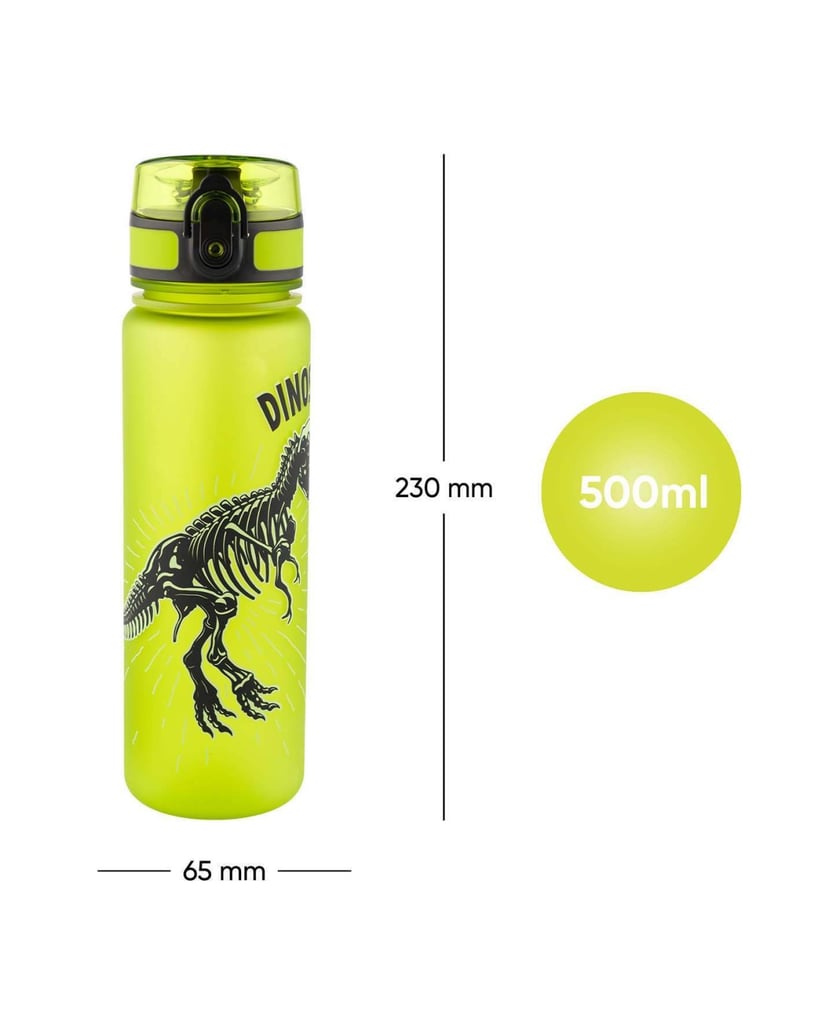 Baagl-Tritan-Trinkflasche-Dinosaurier,-500-ml-grün