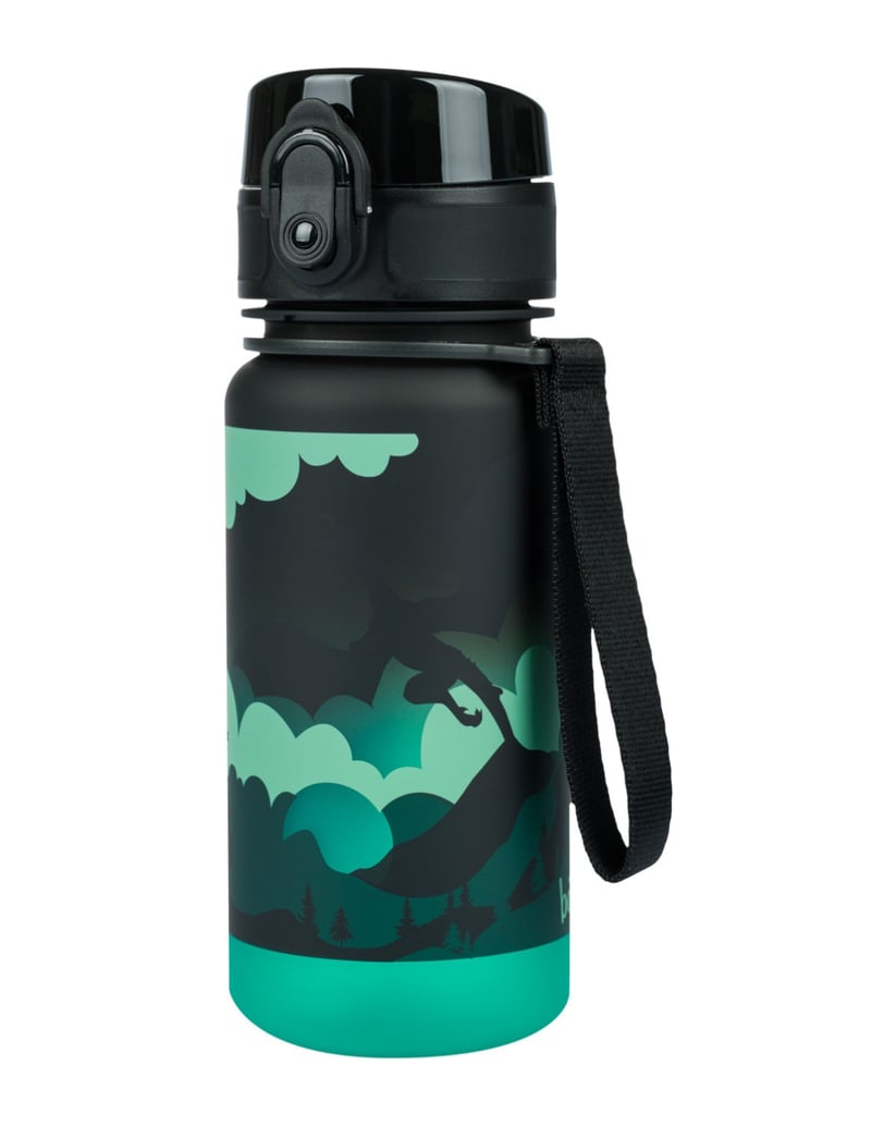 Baagl-Tritan-Trinkflasche-Drache,-350-ml-schwarz