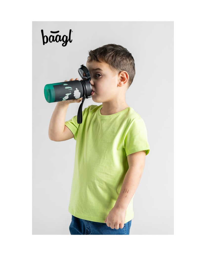 Baagl-Tritan-Trinkflasche-Drache,-350-ml-schwarz