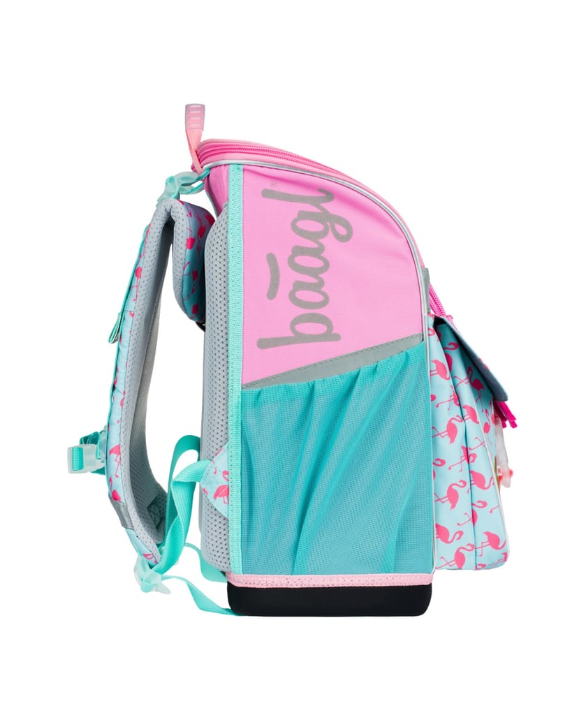 Baagl-Zippy-Flamingo-Schulranzen-Set-3tlg-rosa