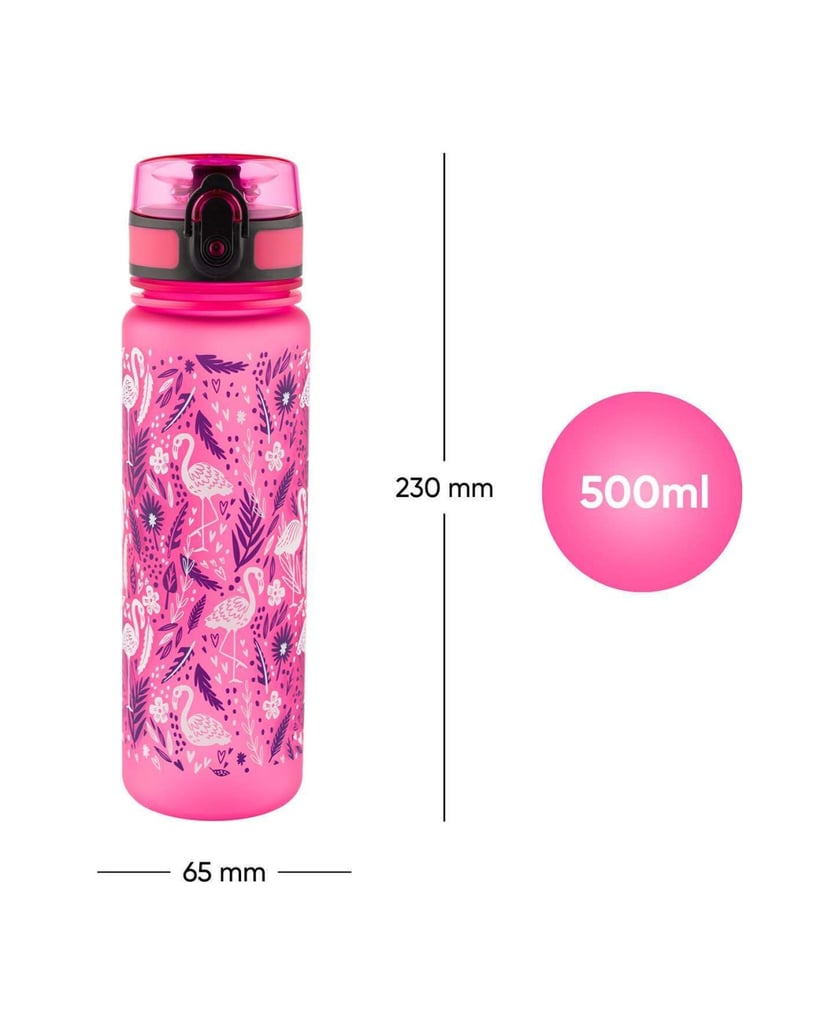 Baagl-Tritan-Trinkflasche-Flamingo,-500-ml-rosa