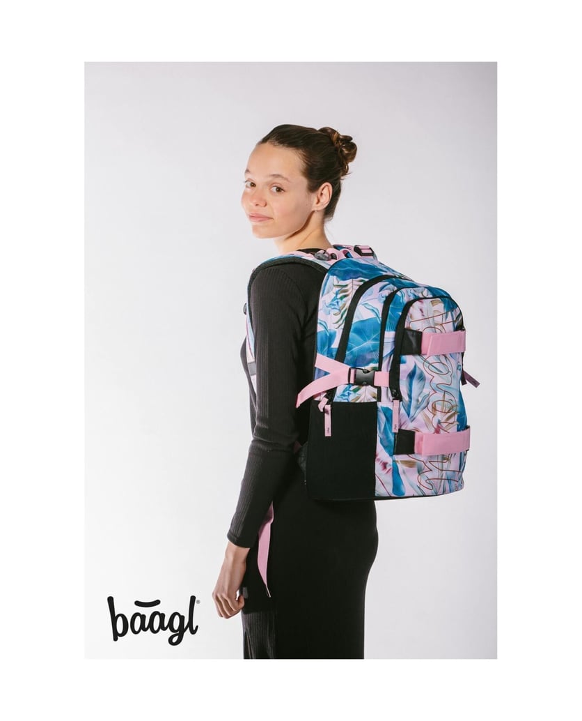 Baagl-Skate-Leafs-Rucksack-Set-3tlg-multicolor