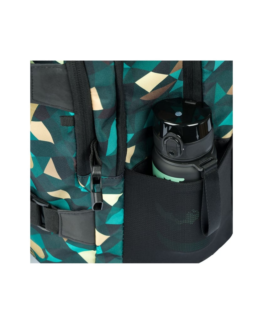 Baagl-Skate-Polygon-Rucksack-Set-3tlg-grün