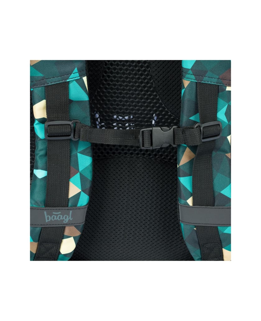 Baagl-Skate-Polygon-Rucksack-Set-3tlg-grün