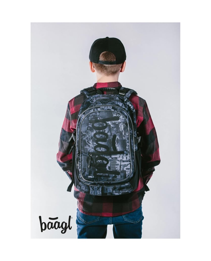 Baagl-Core-Technic-Rucksack-Set-3tlg-grau