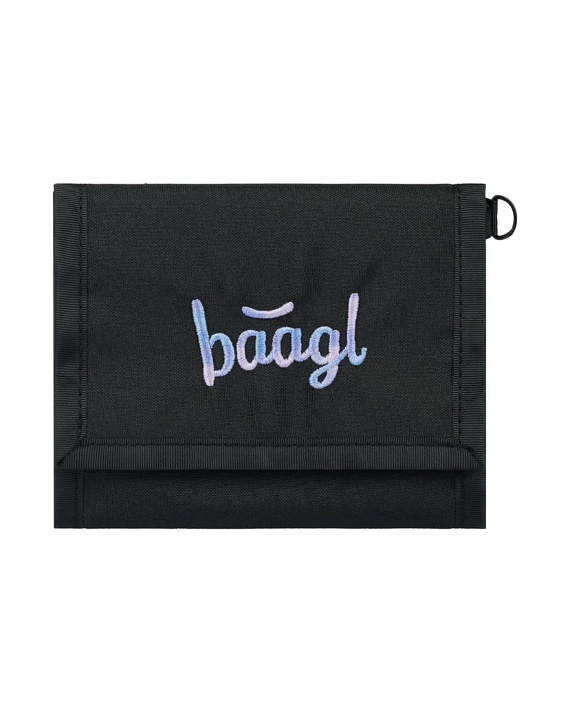 Baagl-Geldbörse-Metallic-Holo-schwarz