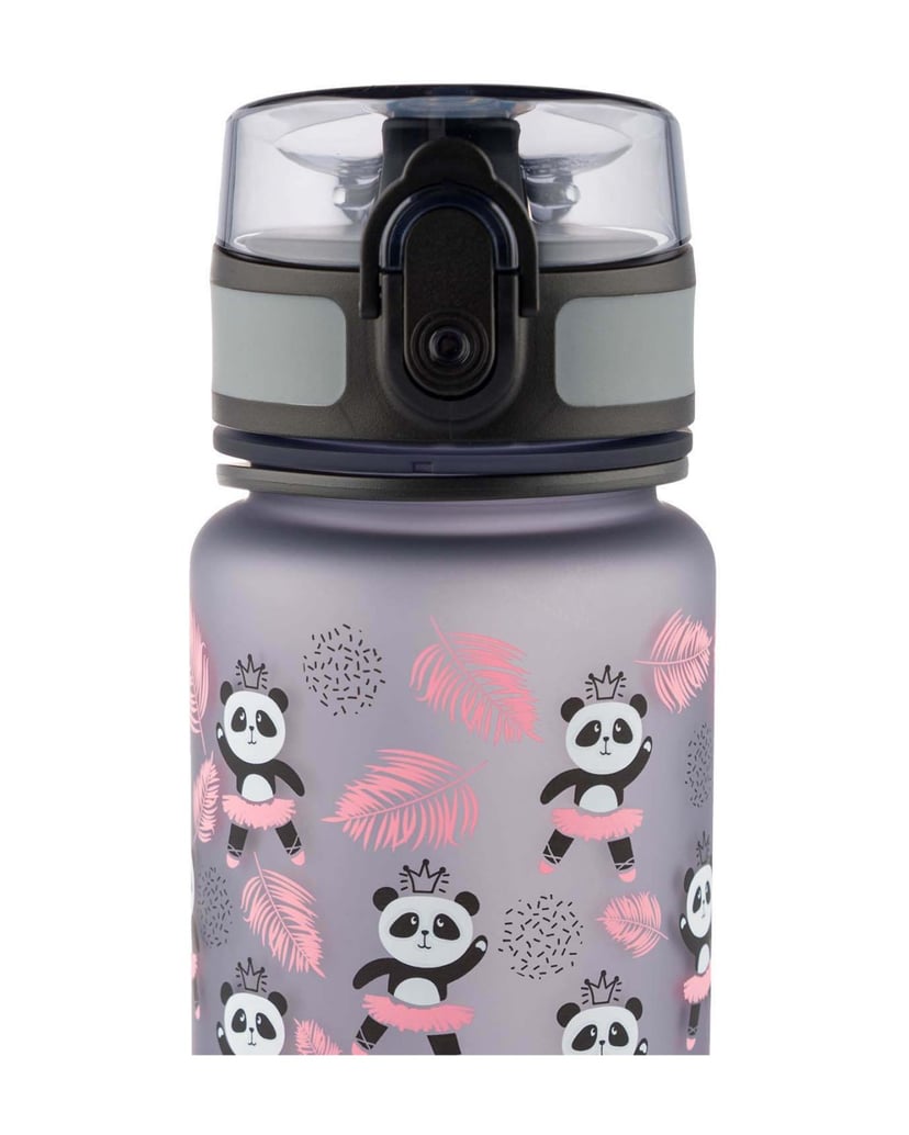 Baagl-Tritan-Trinkflasche-Panda,-500-ml-grau