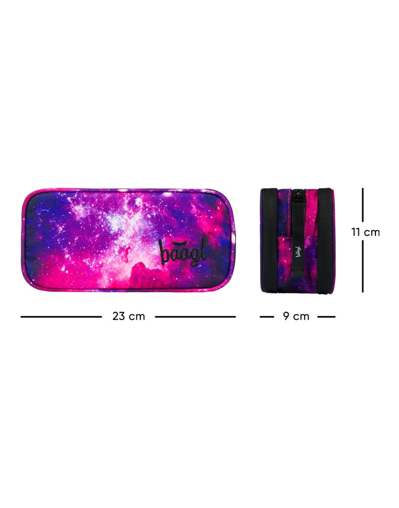 Baagl-Student-Federmäppchen-Etue-Galaxy-lila