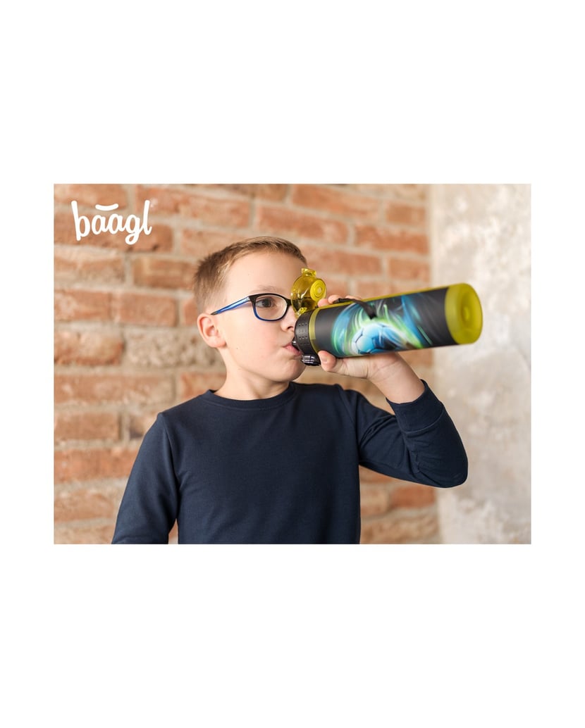 Baagl-Tritan-Trinkflasche-Fußball,-700-ml-grün