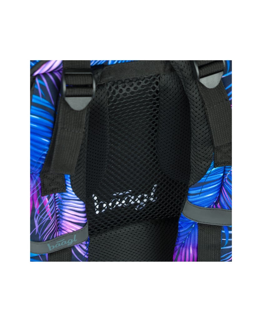 Baagl-Schulrucksack-Core-Palm-blau