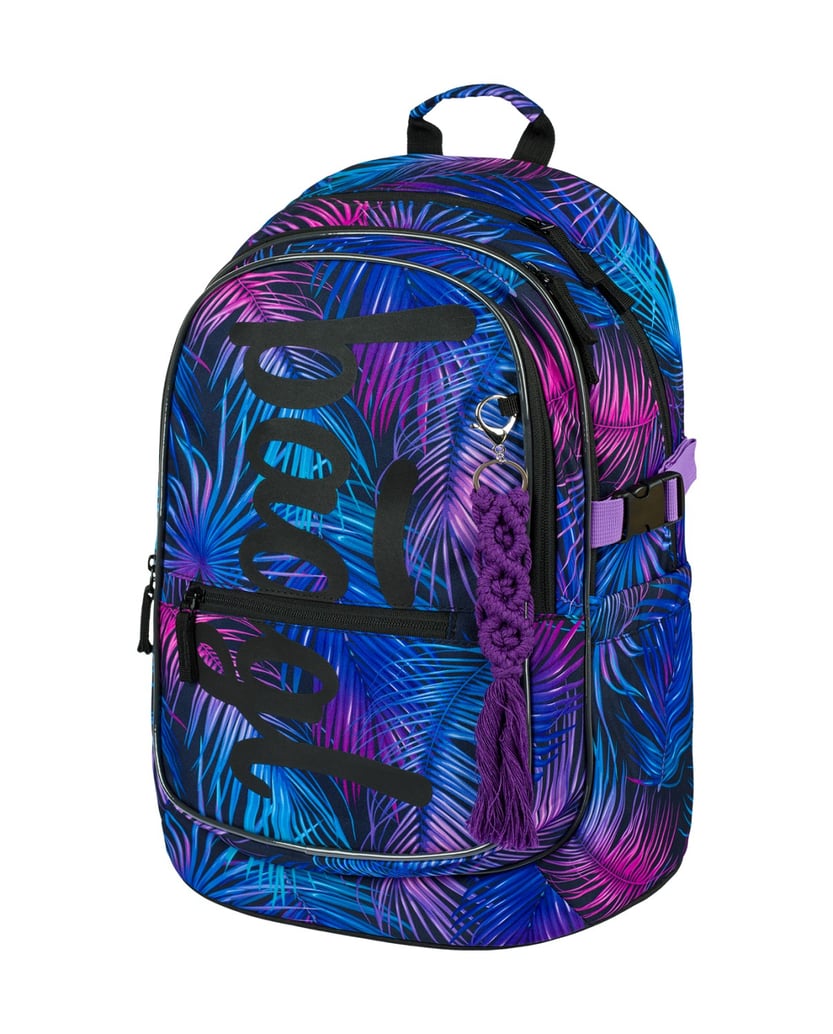 Baagl-Schulrucksack-Core-Palm-blau