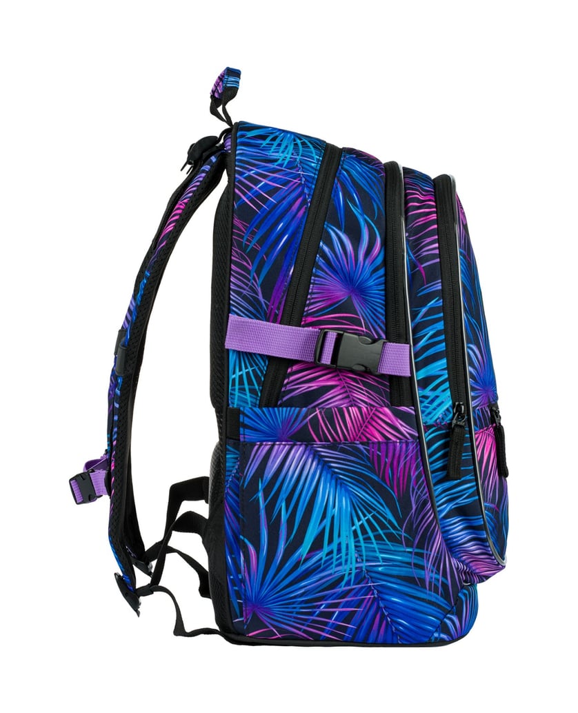 Baagl-Schulrucksack-Core-Palm-blau