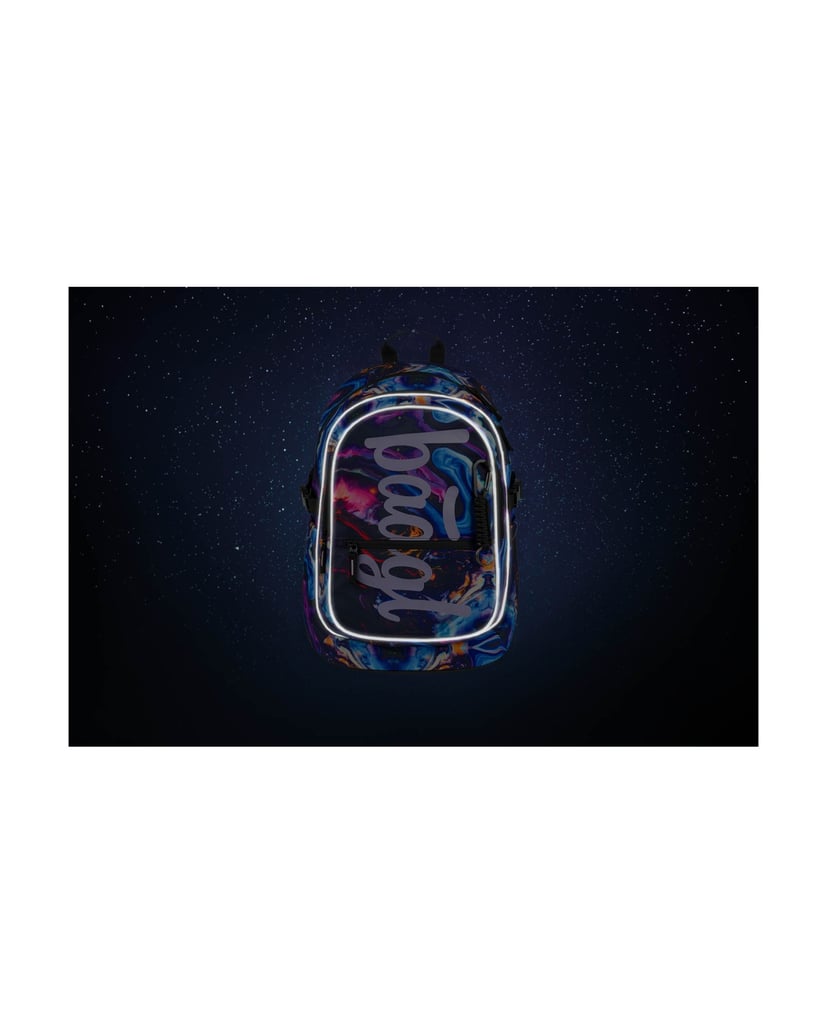 Baagl-Schulrucksack-Core-Marble-lila