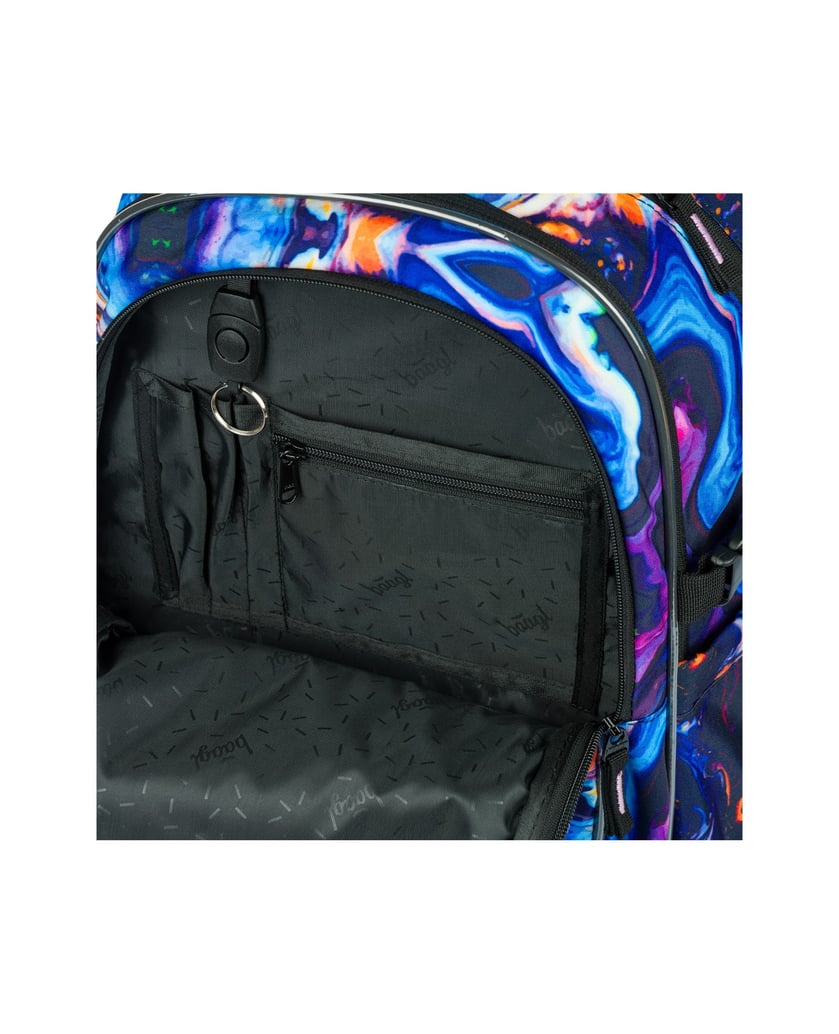Baagl-Schulrucksack-Core-Marble-lila