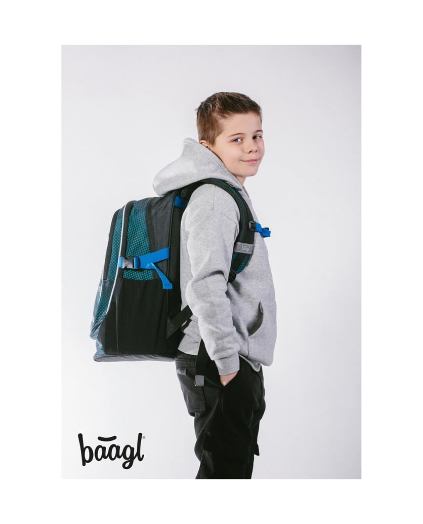 Baagl-Core-Football-Player-Rucksack-Set-3tlg-grün