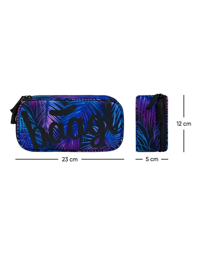 Baagl-Federmäppchen-Etui-Palm-blau