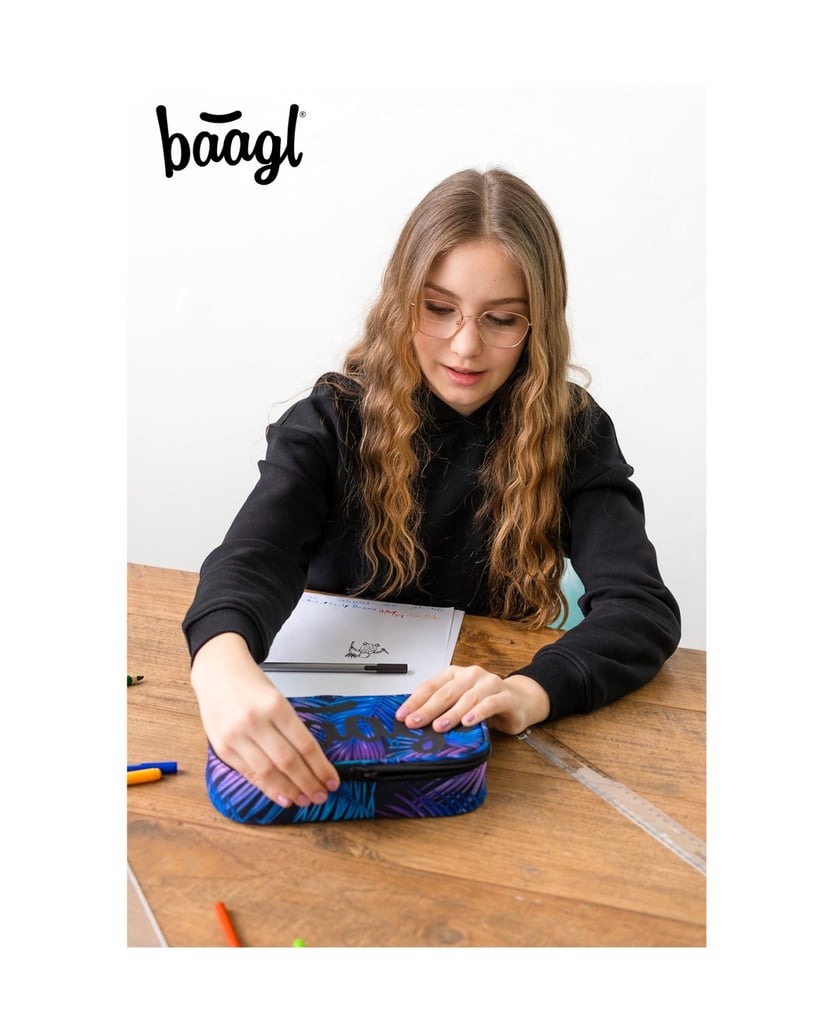 Baagl-Federmäppchen-Etui-Palm-blau