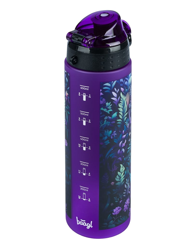Baagl-Tritan-Trinkflasche-Jungle-Panda,-700-ml-lila
