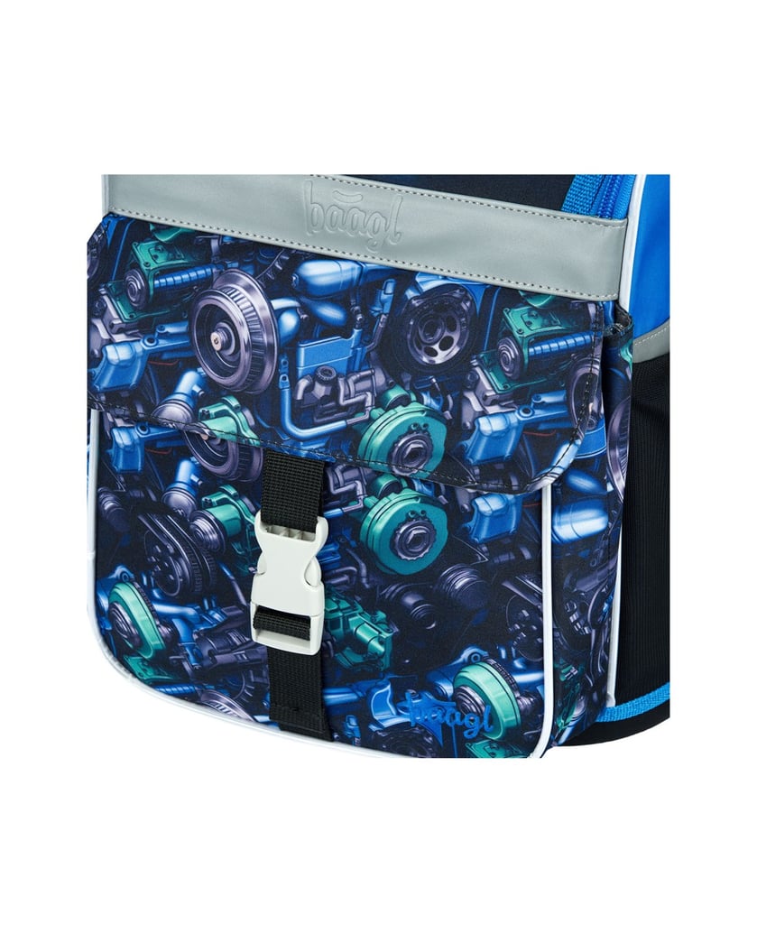 Baagl-Schulranzen-Zippy-Rennauto-blau