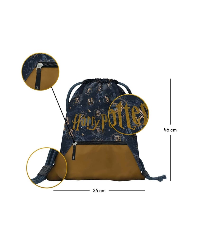 Baagl-Turnbeutel-HP-Hogwarts-Schwarz-schwarz