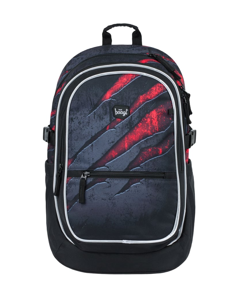 Baagl-Schulrucksack-Core-Lava-grau