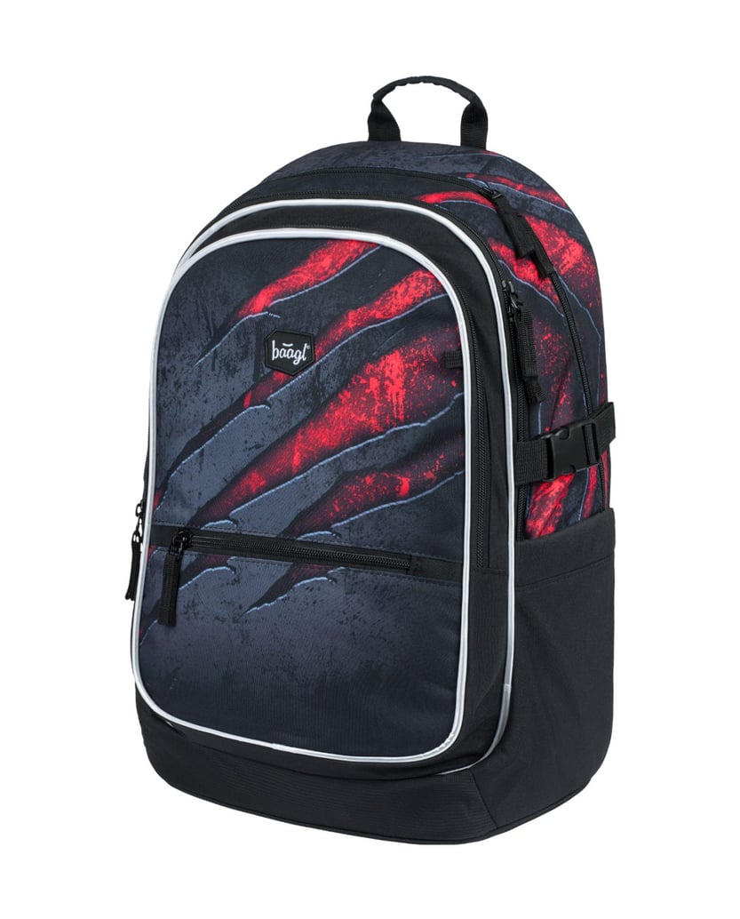 Baagl-Schulrucksack-Core-Lava-grau