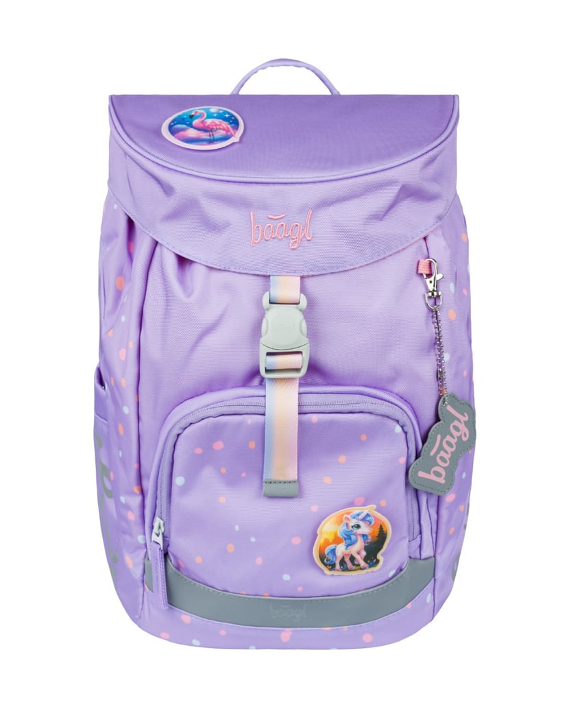 Baagl-Schulrucksack-Airy-Lieblingstiere-lila