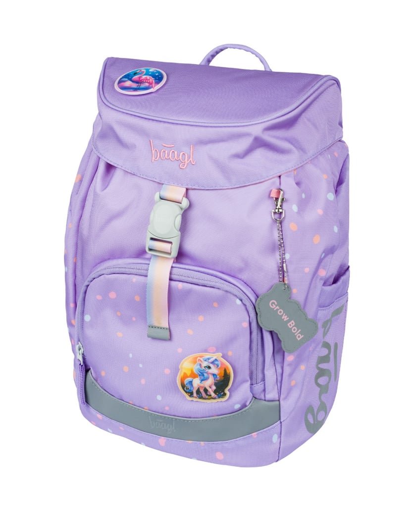 Baagl-Schulrucksack-Airy-Lieblingstiere-lila