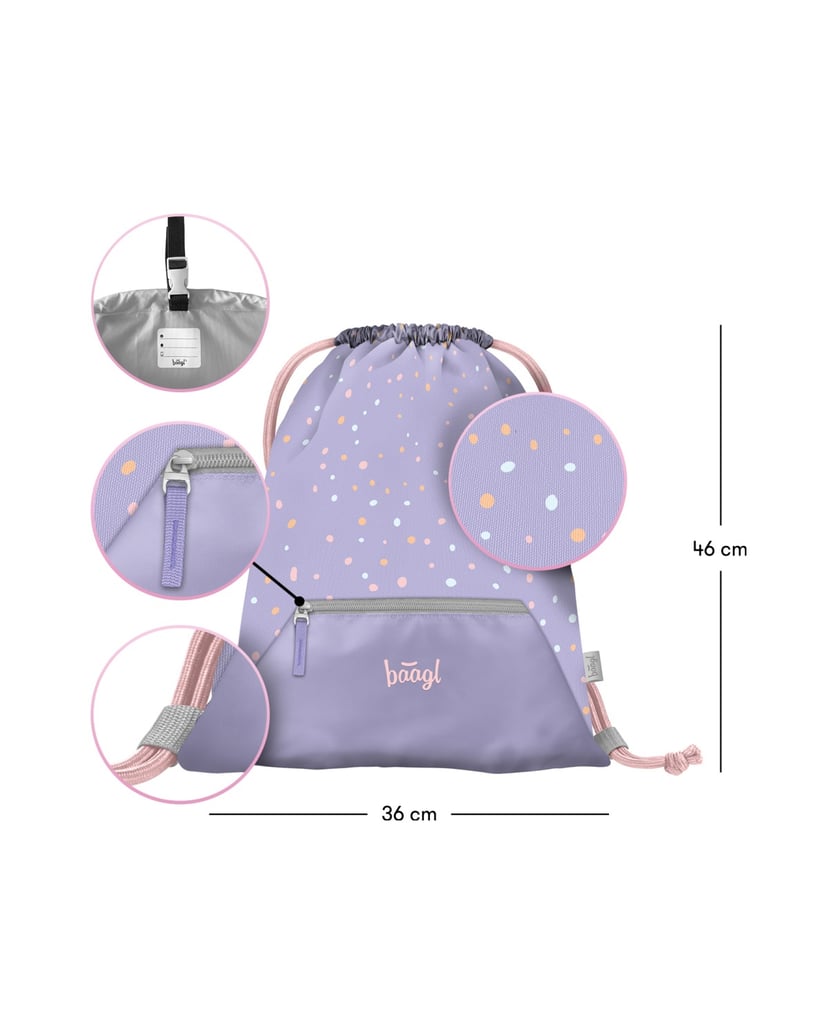 Baagl-Turnbeutel-mit-Tasche-Lieblingstiere-lila