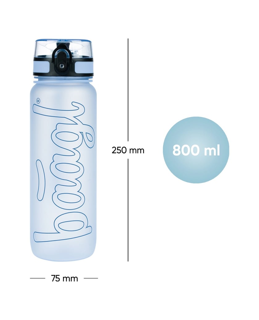 Baagl-Tritan-Trinkflasche-Dust-Blue,-800-ml-blau