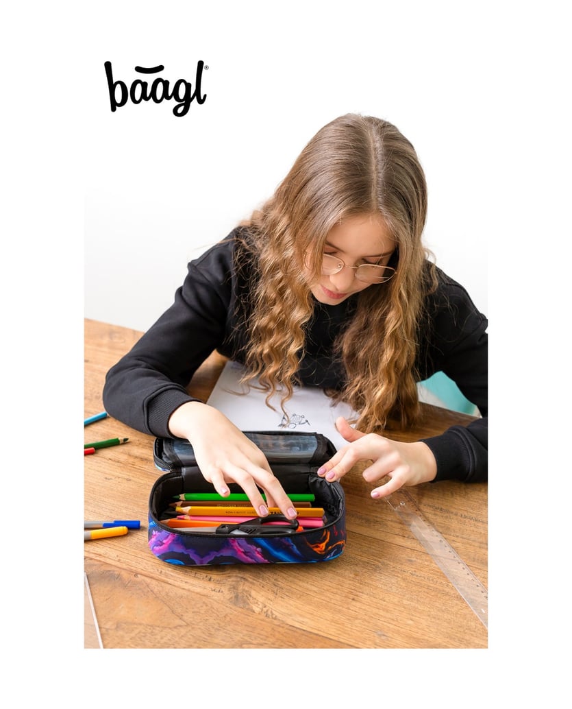 Baagl-Federmäppchen-Etui-Marble-lila