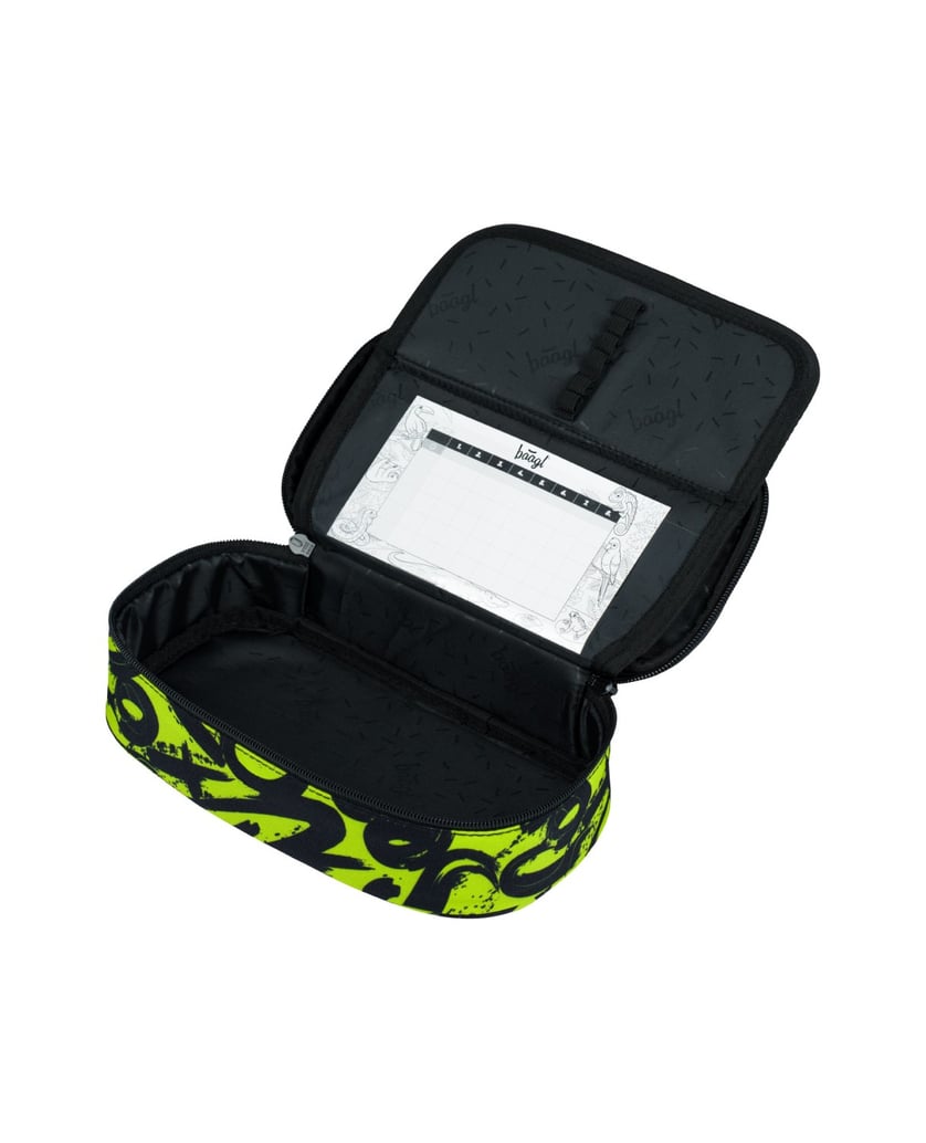 Baagl-Federmäppchen-Etui-Lime-schwarz
