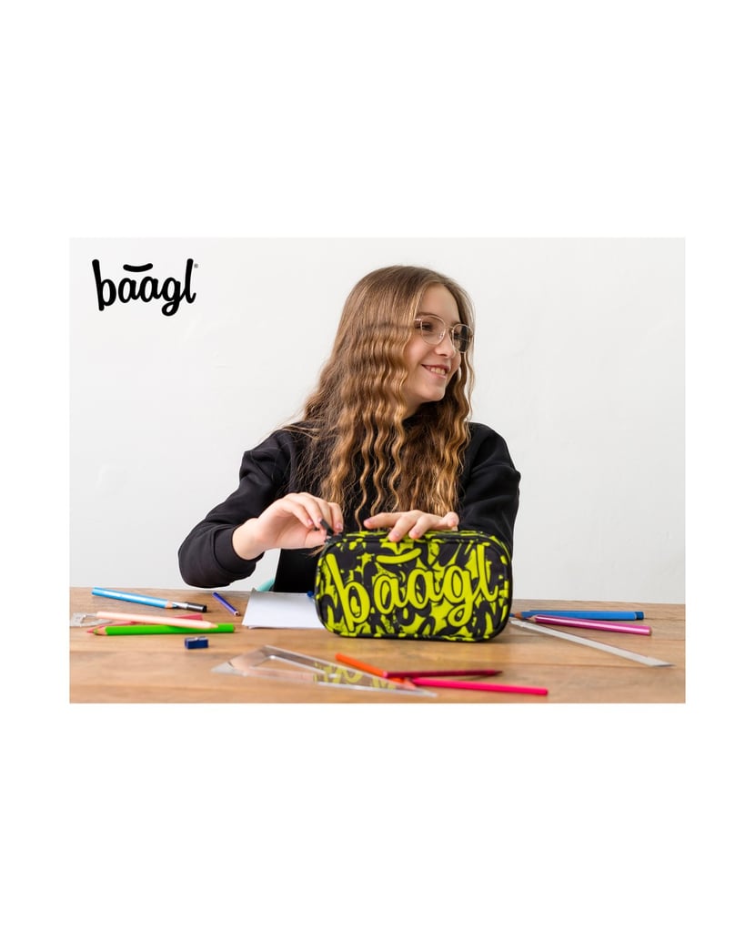 Baagl-Federmäppchen-Etui-Lime-schwarz