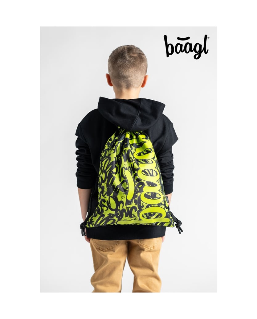 Baagl-Turnbeutel-Lime-schwarz