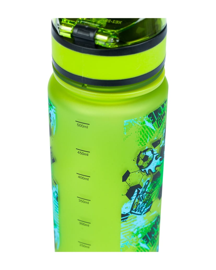 Baagl-Tritan-Trinkflasche-Fotbal-Game,-500-ml-grün