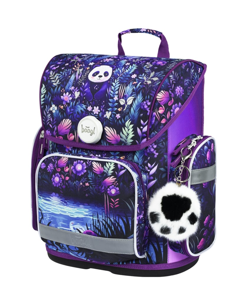 Baagl-Schulranzen-Ergo-Jungle-Panda-lila