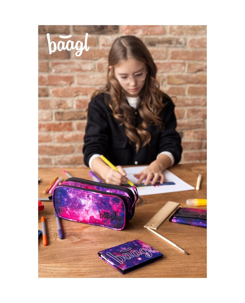 Baagl-Studentengeldbörse-Galaxy-lila