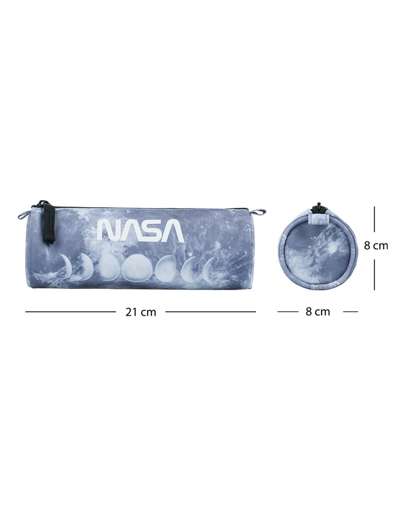 Baagl-Schlampermäppchen-NASA-Grey-grau