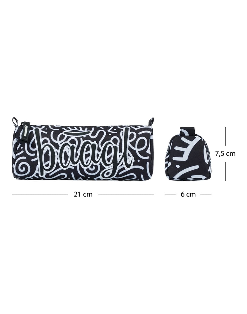 Baagl-Schlampermäppchen-Element-schwarz