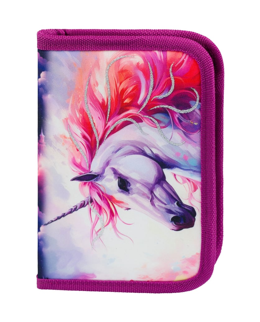 Baagl-Federmäppchen-1-Fach-Königliche-Einhorn-lila