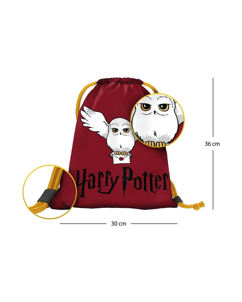 Baagl-Kindergartenbeutel-Harry-Potter-Hedwig-rot