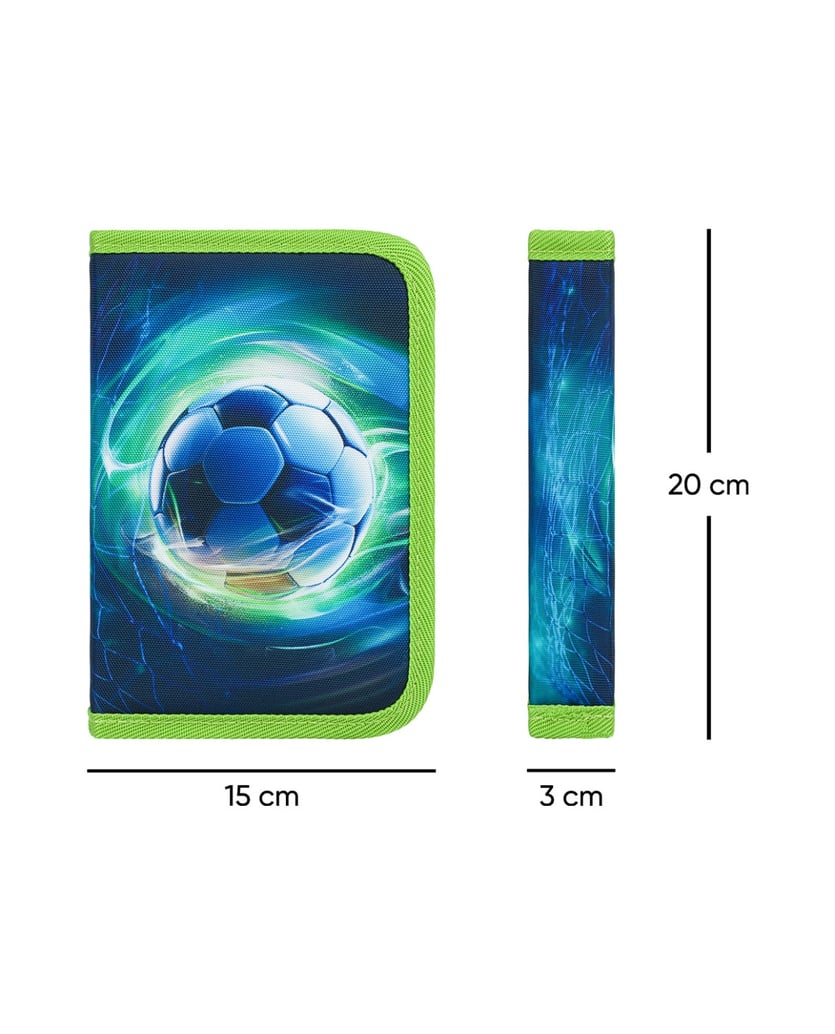 Baagl-Federmäppchen-1-Fach-Fußball-Ball-grün