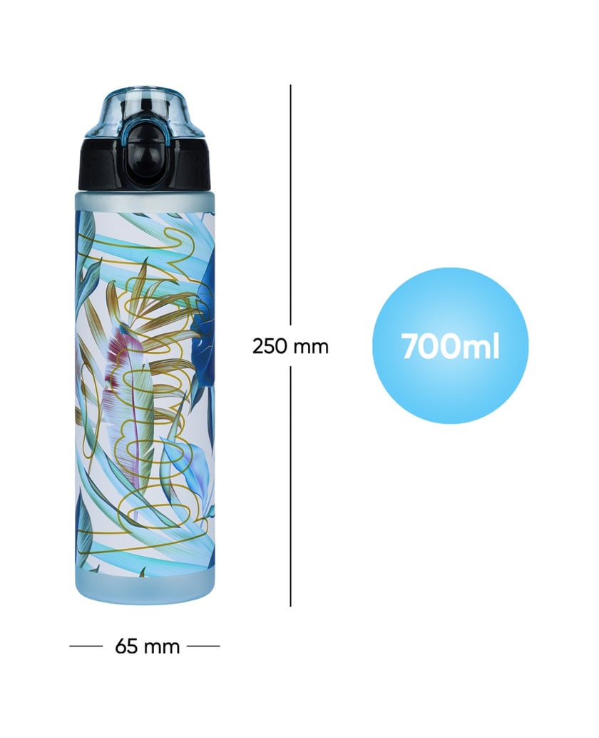 Baagl-Tritan-Trinkflasche-Leafs,-700-ml-multicolor