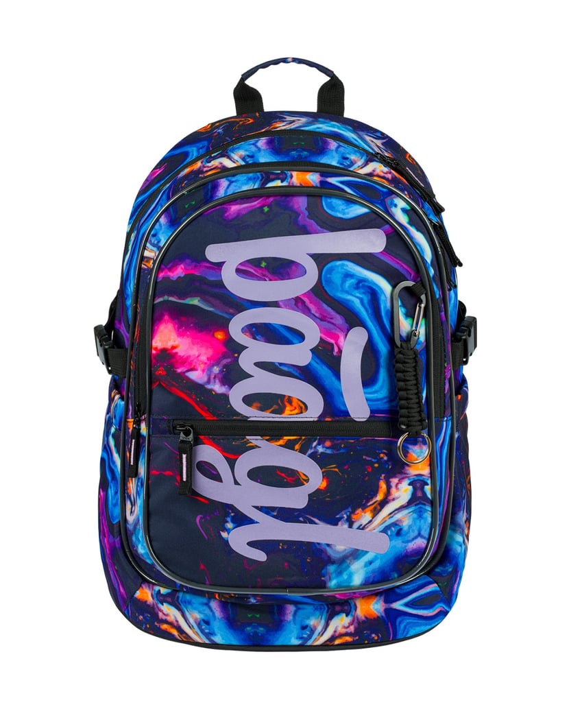 Baagl-Core-Marble-Rucksack-Set-3tlg-lila