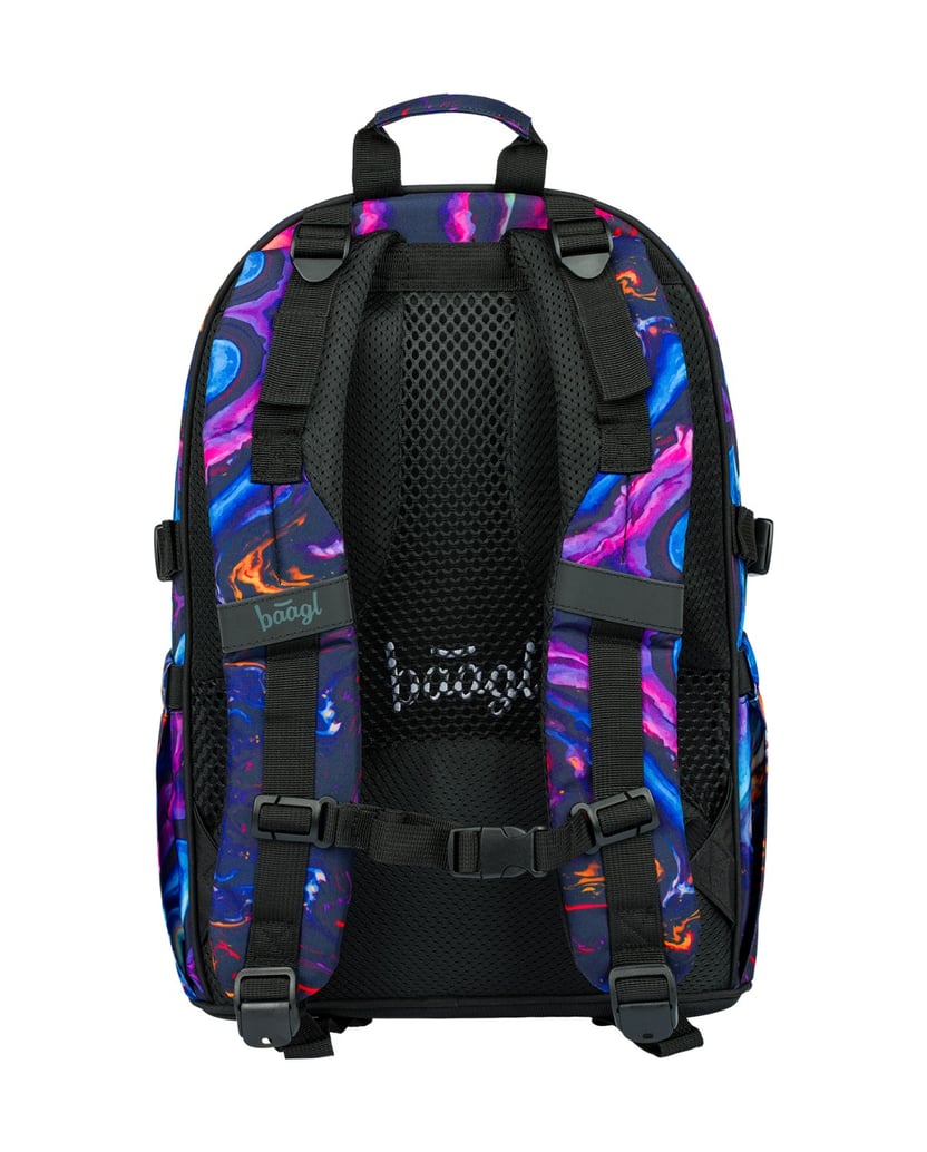 Baagl-Core-Marble-Rucksack-Set-3tlg-lila