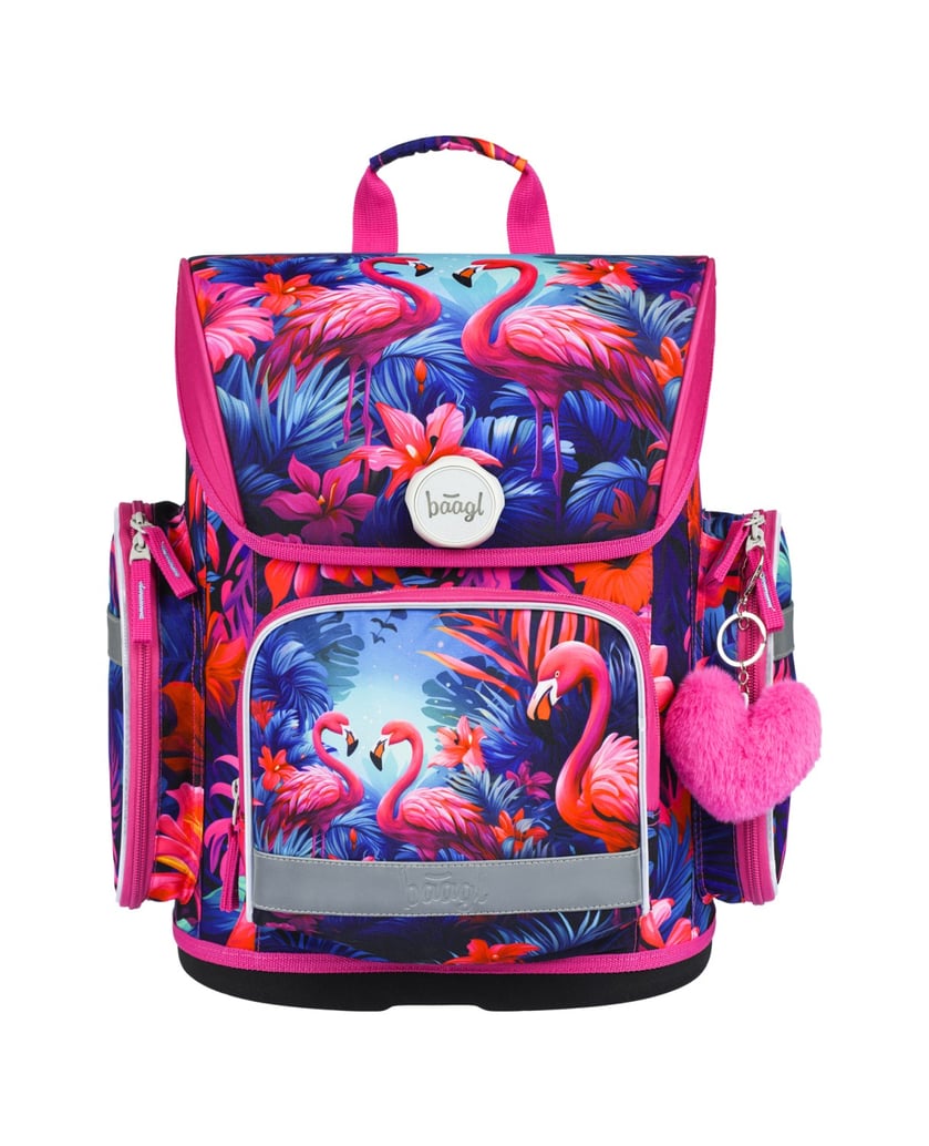 Baagl-Ergo-Flamingos-Schulranzen-Set-3tlg-rosa