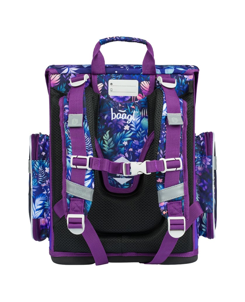 Baagl-Ergo-Jungle-Panda-Schulranzen-Set-3tlg-lila